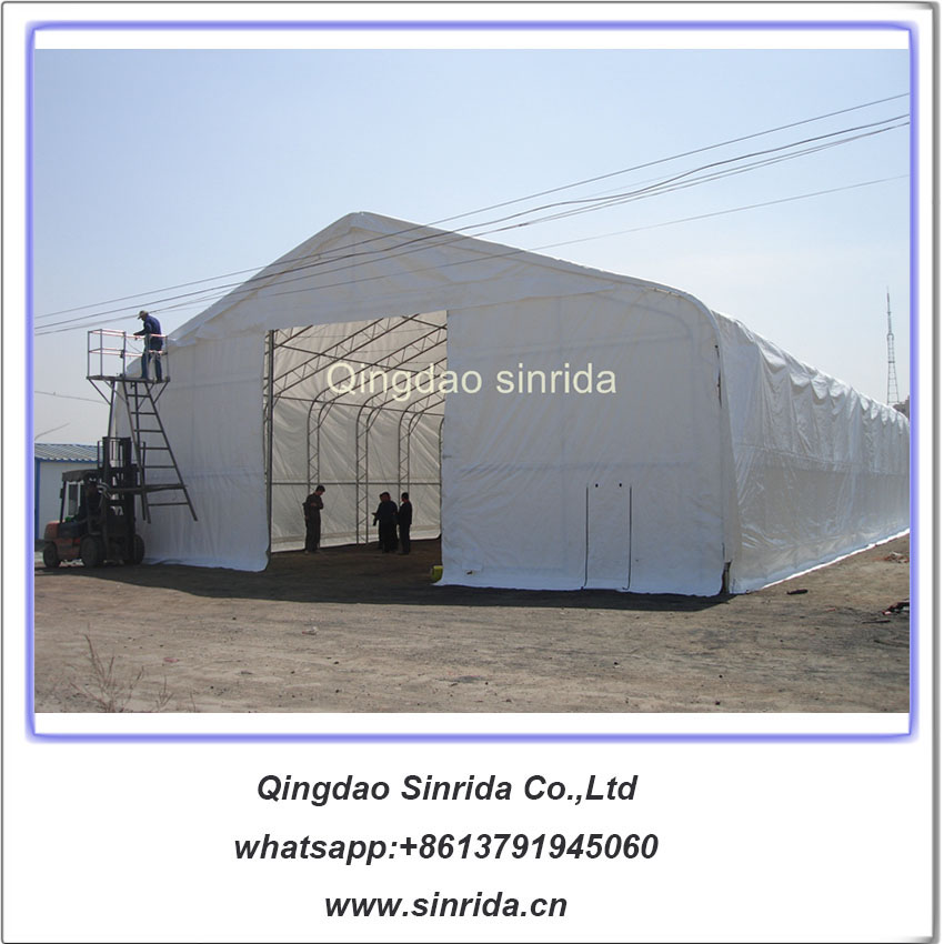 W50 xL100 steel frame portable dome tents temporary storage